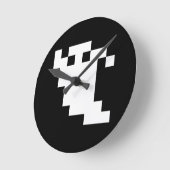 8 Bit Pixel Geest Ronde Klok (Hoek)