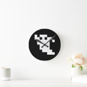 8 Bit Pixel Geest Ronde Klok (Huis)