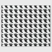 8 Bit Pixel Geest Schaduw Cadeaupapier (Vlak)