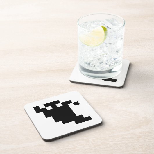 8 Bit Pixel Geest Schaduw Onderzetter (Rechterzijde)