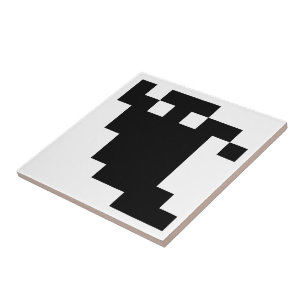 8 Bit Pixel Geest Schaduw Tegeltje