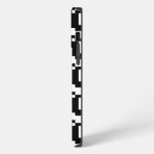 8 Bit Pixel Geestschaduw iPhone Hoesje (Linkerkant)