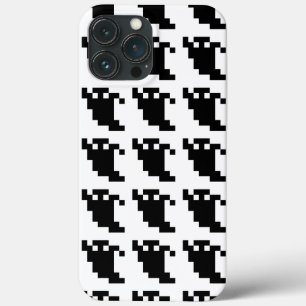 8 bit Pixel Ghost Shadow Case-Mate iPhone Case