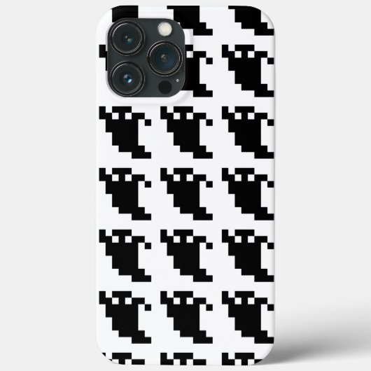 8 bit Pixel Ghost Shadow Case-Mate iPhone Case (Achterkant)