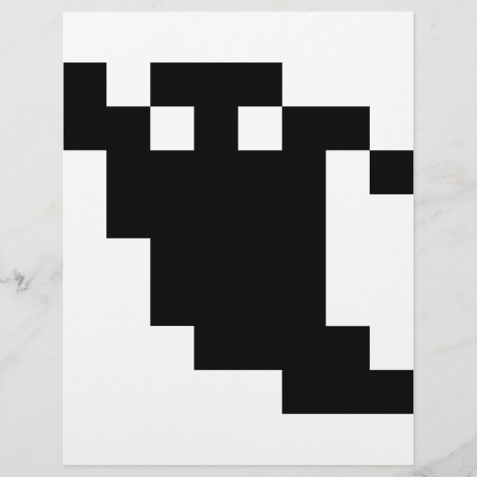 8 bit Pixel Ghost Shadow Flyer (Voorkant)