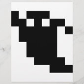 8 bit Pixel Ghost Shadow Flyer (Achterkant)