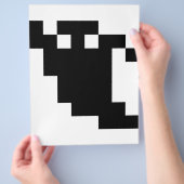 8 bit Pixel Ghost Shadow Flyer (Hand)