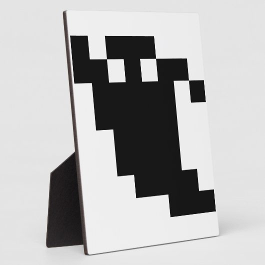 8 bit Pixel Ghost Shadow Fotoplaat (Zijkant)
