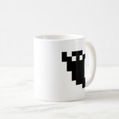 8 bit Pixel Ghost Shadow Koffiemok (Voorkant rechts)