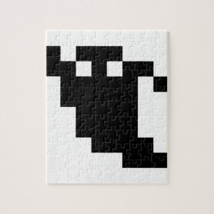 8 bit Pixel Ghost Shadow Legpuzzel