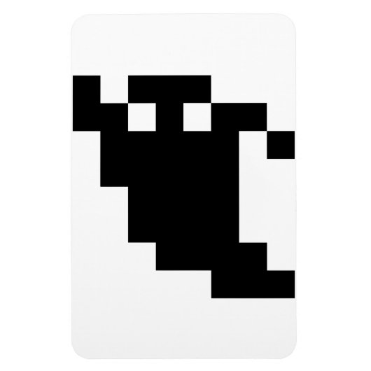 8 bit Pixel Ghost Shadow Magneet (Verticaal)