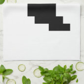 8 bit Pixel Ghost Shadow Theedoek (Gevouwen)