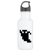 8 bit Pixel Ghost Shadow Waterfles (Voorkant)