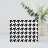 8 Bit Pixel Houndstooth Schachbrettpatroon Briefkaart (Staand voorkant)