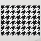 8 Bit Pixel Houndstooth Schachermotief Flyer (Achterkant)