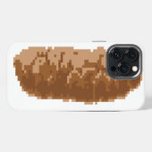 8 Bit Pixel Poep iPhone Hoesje (Achterkant horizontaal)