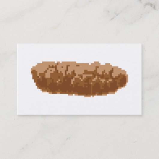 8 Bit Pixel Poop Visitekaartje (Voorkant)