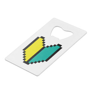 8 Bit Pixel Wakaba / Shoshinsha Mark Creditkaart Flessenopener