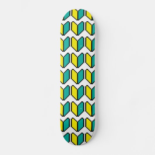 8 Bit Pixel Wakaba / Shoshinsha Mark Persoonlijk Skateboard (Voorkant)