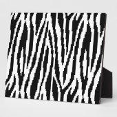 8 Bit Pixel Zebraprint Ontwerp Patroon Fotoplaat (Zijkant)