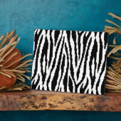 8 Bit Pixel Zebraprint Ontwerp Patroon Fotoplaat (Zijkant)