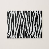 8 Bit Pixel Zebraprint Ontwerp Patroon Legpuzzel (Horizontaal)