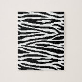 8 Bit Pixel Zebraprint Ontwerp Patroon Legpuzzel (Verticaal)