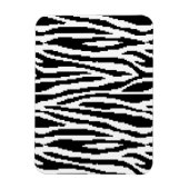 8 Bit Pixel Zebraprint Ontwerp Patroon Magneet (Verticaal)