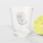 8-bit Retro Ghost Shot Glas (Achterkant)
