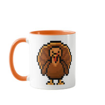 8-bit Retro Kalkoen