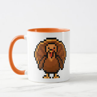 8-bit Retro Kalkoen Mok