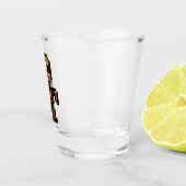 8-bit Retro Mummie Shot Glas (Rechts)