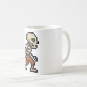 8-bit Retro Skelet Koffiemok (Voorkant rechts)