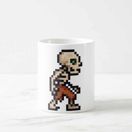 8-bit Retro Skelet Koffiemok (Center)