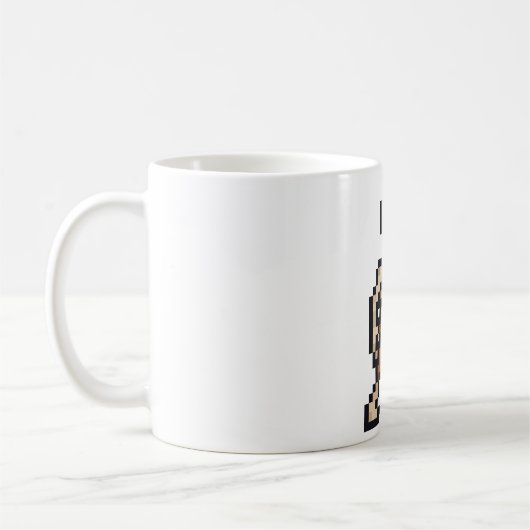 8-bit Retro Skeleton Koffiemok (Links)