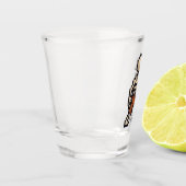 8-bit Retro Skeleton Shot Glas (Links)