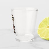 8-bit Retro Skeleton Shot Glas (Rechts)