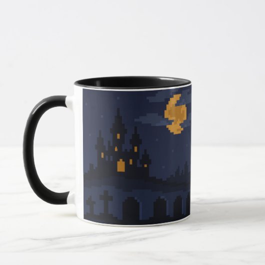 8-bit Retro Spokenkasteel Mok (Links)