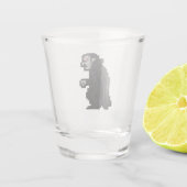 8-bit Retro Vampire Shot Glas (Achterkant)
