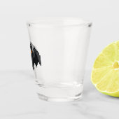 8-bit Retro Vleermuis Shot Glas (Rechts)