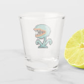 8-bit Retro Vliegenval Shot Glas (Achterkant)