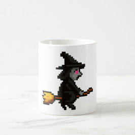 8-bit Retro Witch Koffiemok