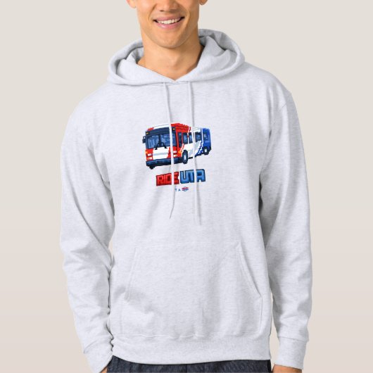 8-bit Ride UTA bus Hoodie (Voorkant)