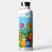 8 bit schattige paashaas/konijn waterfles (Rechts)