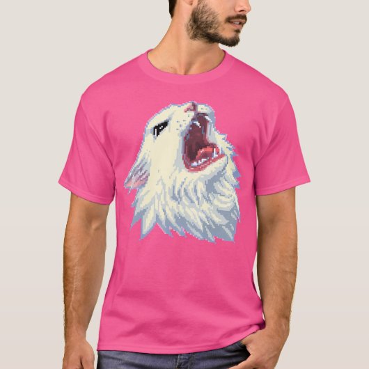 8-bit Screamin' Thurston De Kat T-shirt (Voorkant)