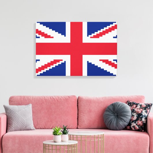 8 Bit Union Pixel Jack Canvas Afdruk (Insitu (Woonkamer))