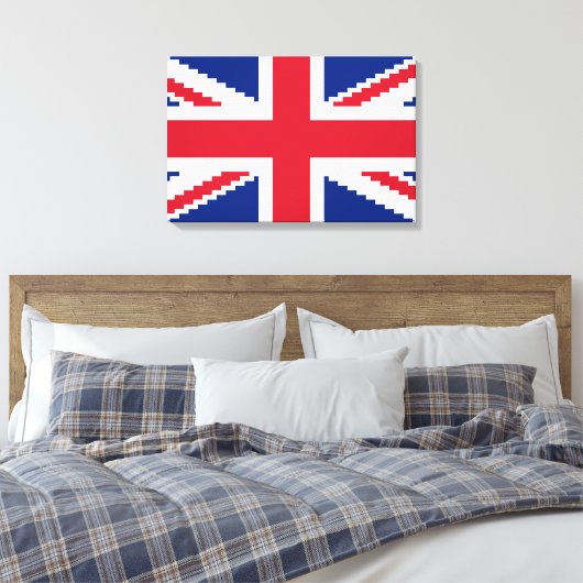 8 Bit Union Pixel Jack Canvas Afdruk (Insitu (Slaapkamer))