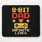 8-bit vader met oneindig leven muismat (Voorkant)