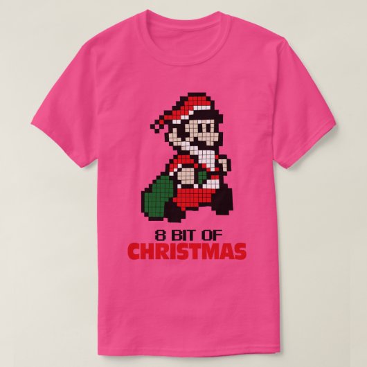 8 bit van Kerstmis T-shirt (Design voorkant)