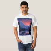 8-bit winternacht t-shirt (Voorkant volledig)